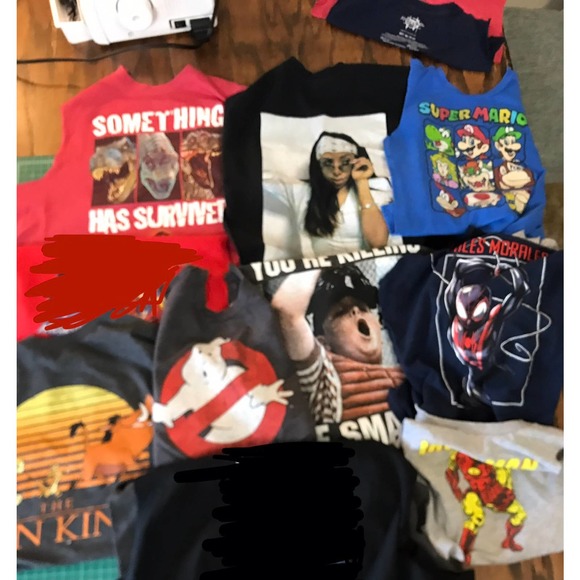 1 of 1 Reworked Pants Joggers. 90s, Elastic waistband, Patchwork style custom - Picture 9 of 9